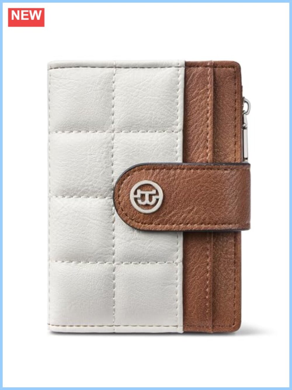 RFID Blocking Vegan Leather Bifold Wallet Compact Card Holder